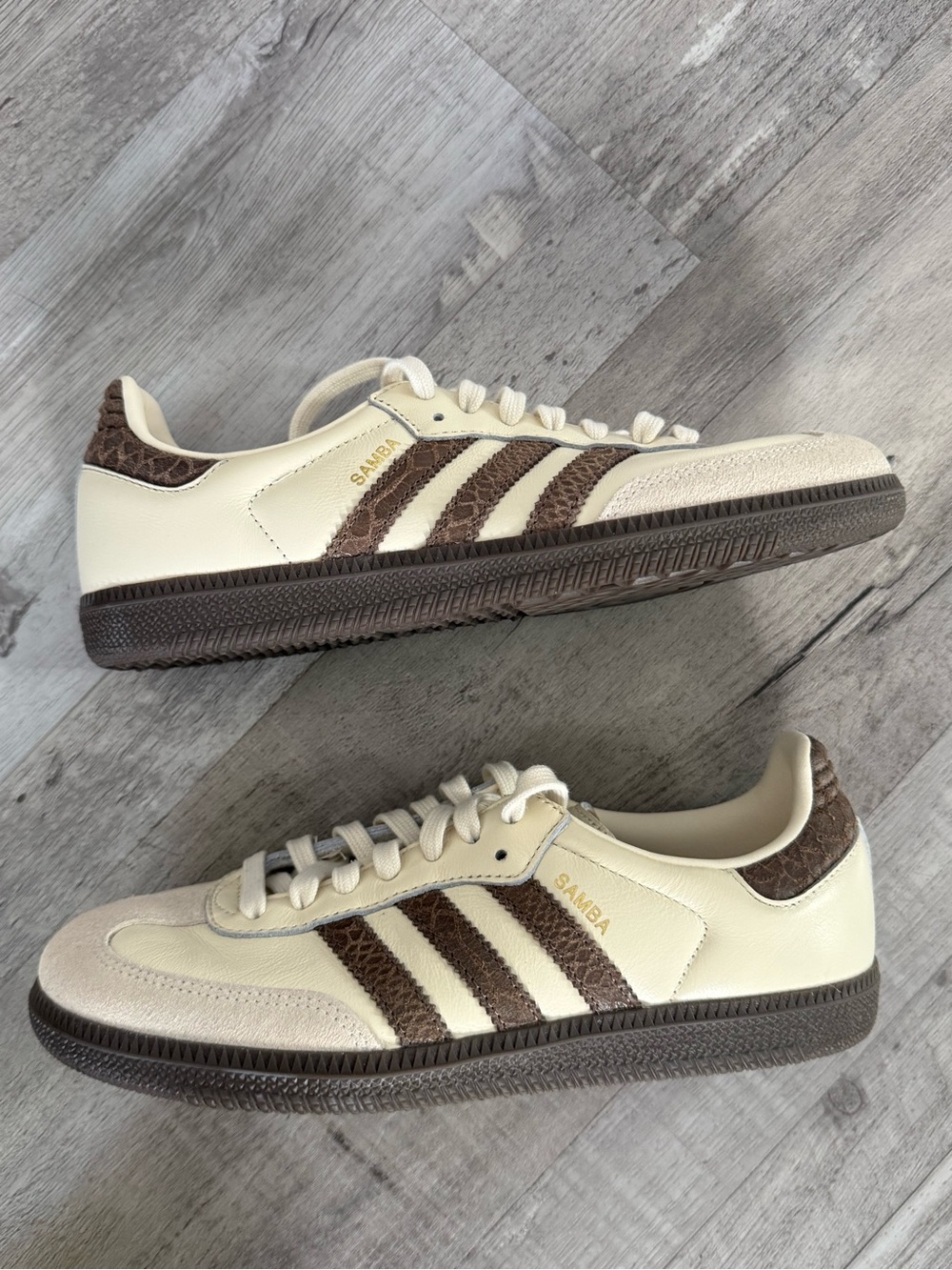 New adidas Samba OG Women Cream Earth Strata Maroon - Picture 5 of 12